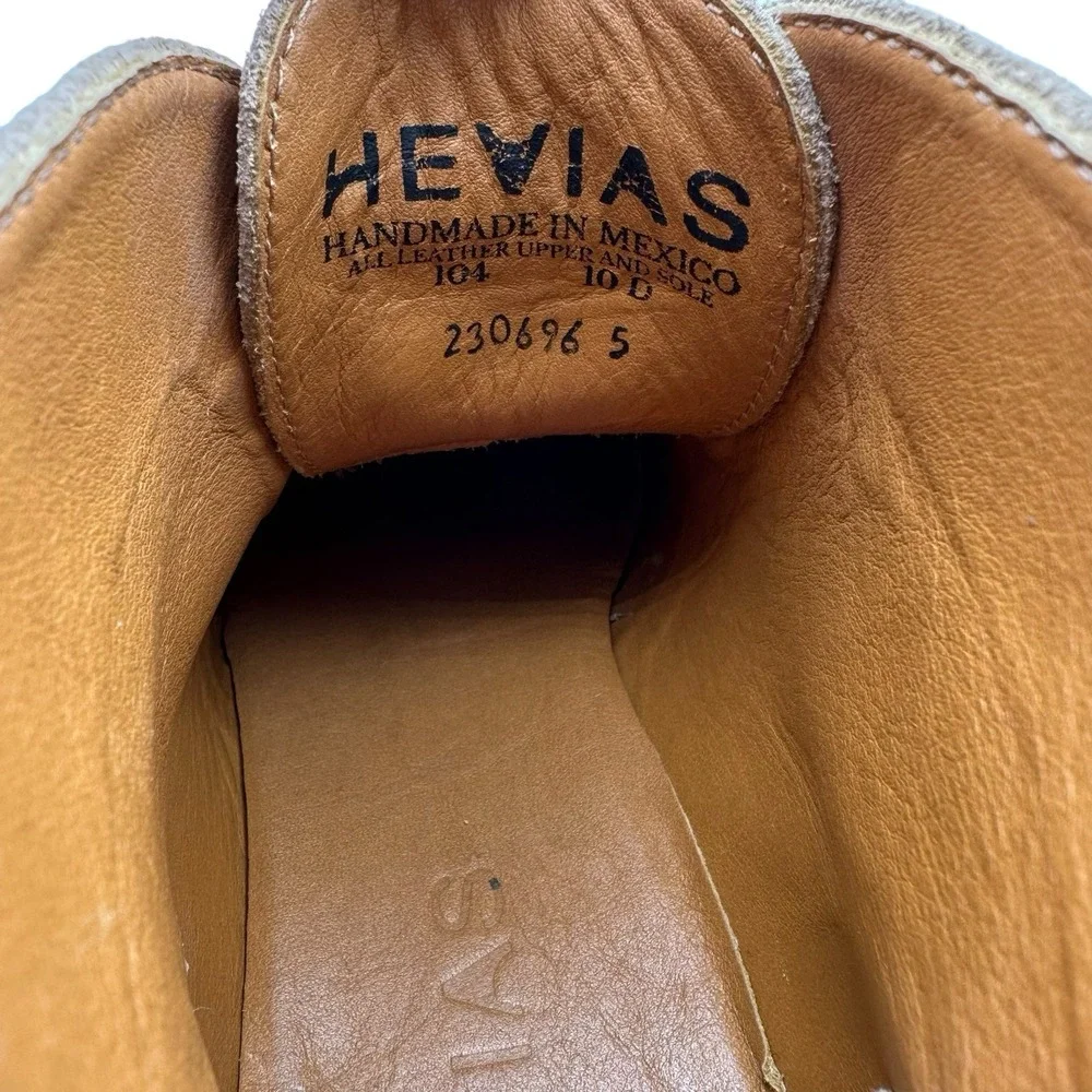 Men's 10 D - Hevias The Wanderer Beige‎ Suede Leather Ankle Boots Desert Chukka